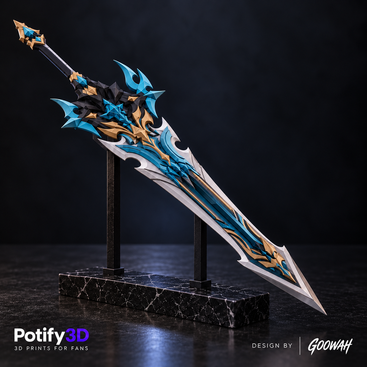 Gest of the Mighty Wolf Sword - Varka Genshin Impact Cosplay Prop