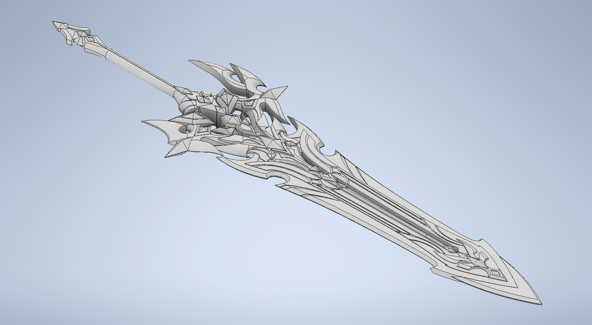 Gest of the Mighty Wolf Sword - Varka Genshin Impact Cosplay Prop