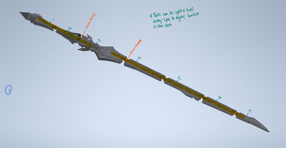 Azurelight - Skirk Sword - Genshin Impact Cosplay Prop