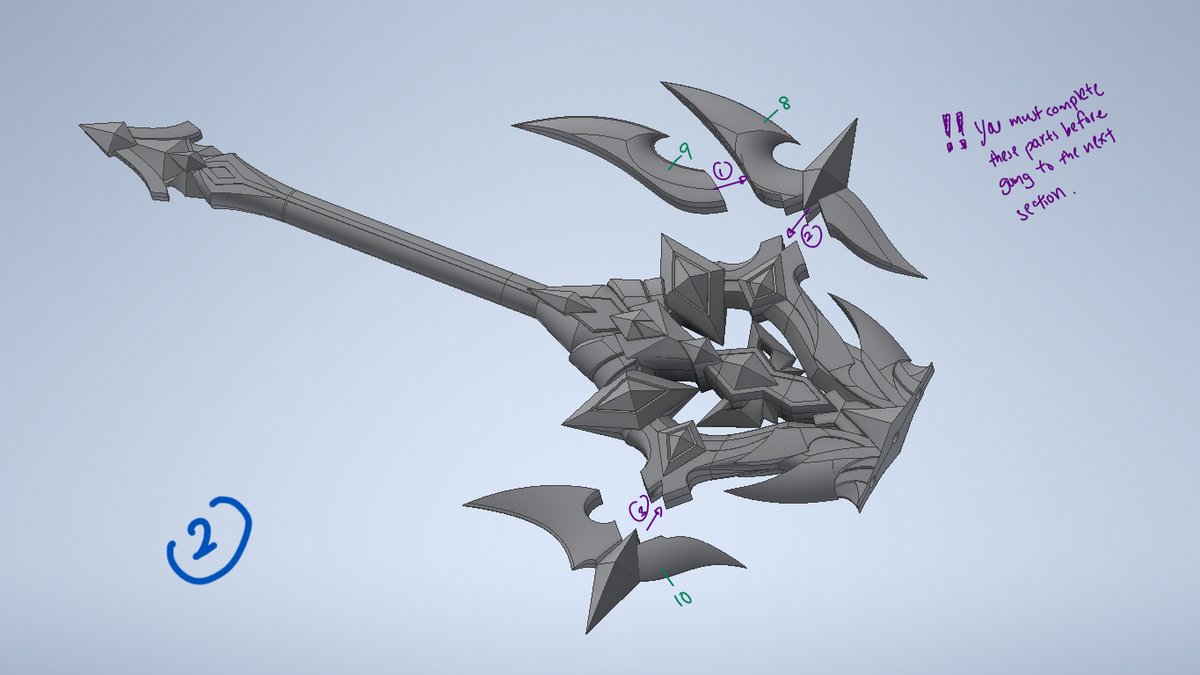 Gest of the Mighty Wolf Sword - Varka Genshin Impact Cosplay Prop