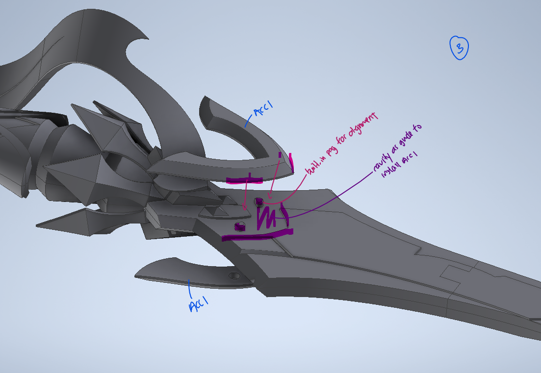 Azurelight - Skirk Sword - Genshin Impact Cosplay Prop