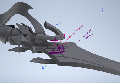 Azurelight - Skirk Sword - Genshin Impact Cosplay Prop