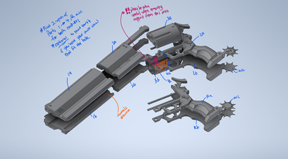 Billy Kid Revolvers - Zenless Zone Zero Cosplay Props