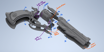 Boothill Revolver - Honkai: Star Rail Cosplay Prop