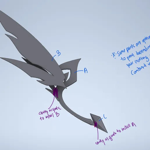 Skirk Ear Accessories - Genshin Impact Cosplay Parts