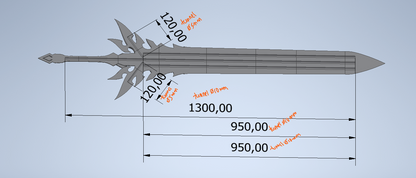 Varka Sword - Genshin Impact Cosplay Prop