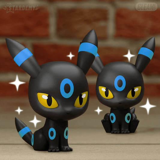 Chibi Umbreon Shiny Pokemon Statue Figure Colour 3D Printed Desk Decoration Model Decor Figurine