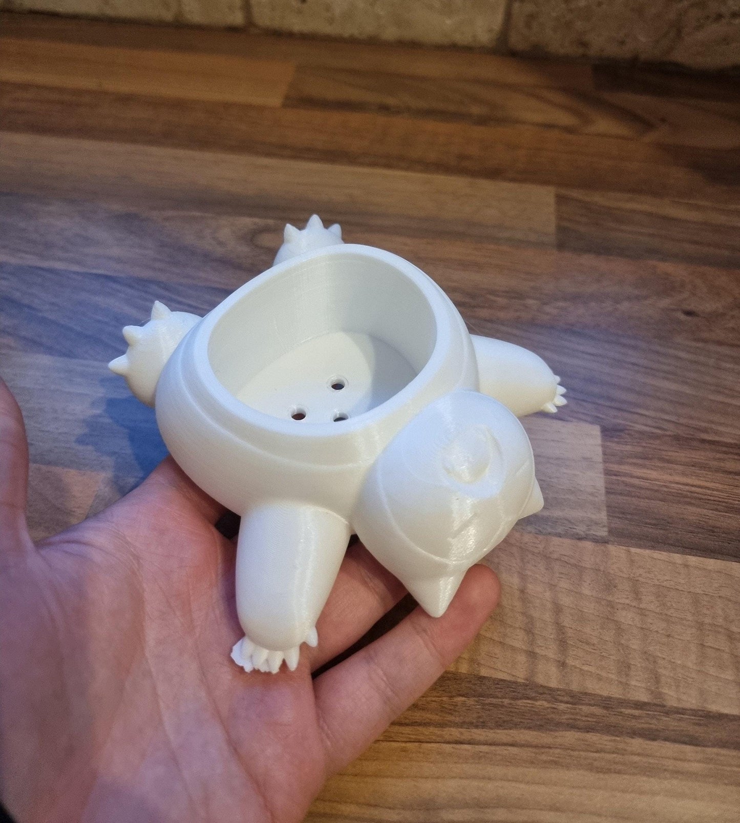 Snorlax Planter | Pokémon Flower Pot | 3D Printed | Painted or DIY | Succulent Planter | Cute Gift | 3 Sizes Available