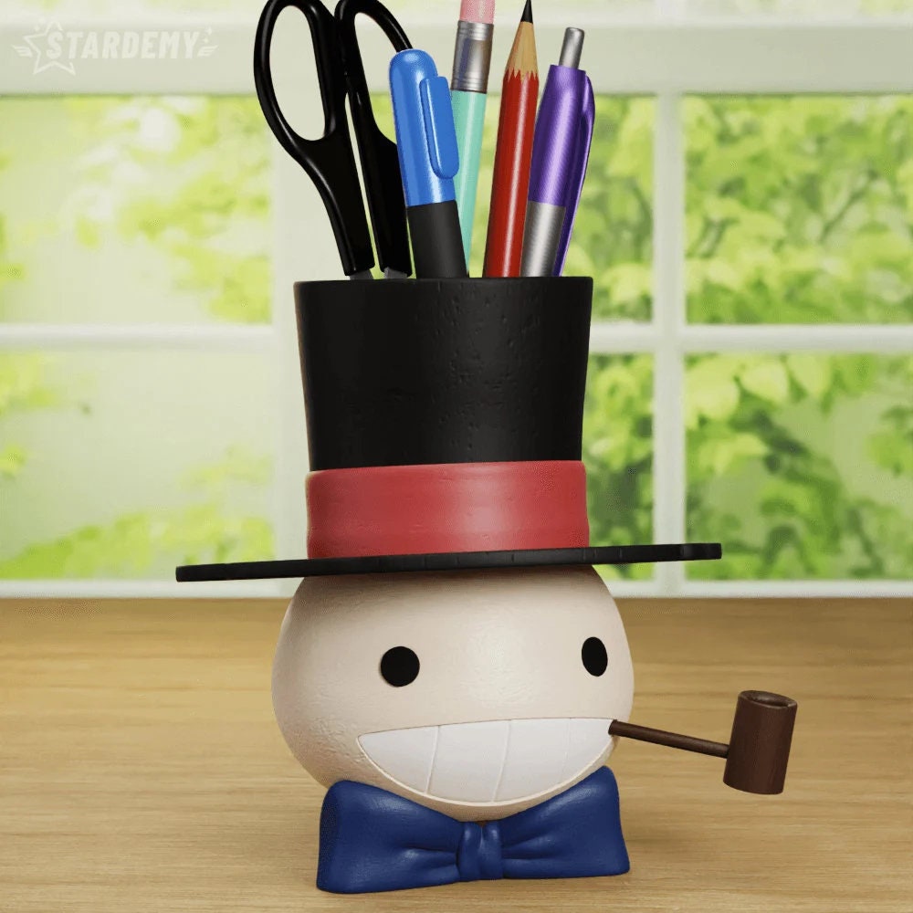 Turnip Head Planter, Howl's Moving Castle Plant Pot, Anime Succulent Pot, Studio Ghibli Inspired Decor, Pen Holder, Cute Geek Gift