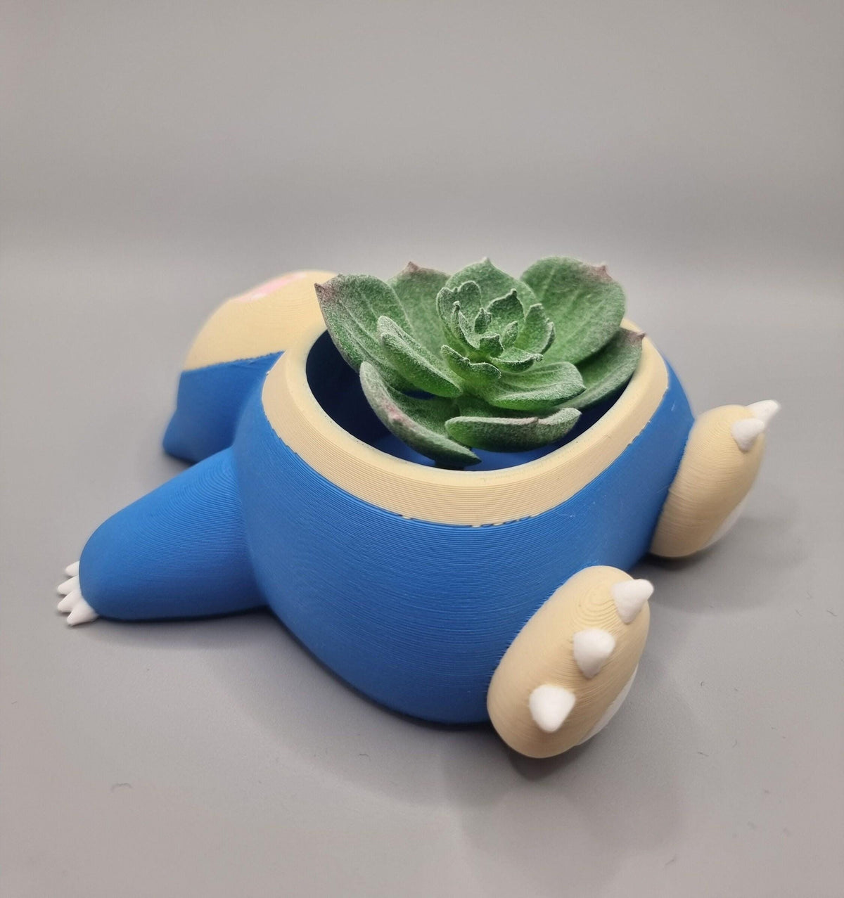 Snorlax Planter | Pokémon Flower Pot | 3D Printed | Painted or DIY | Succulent Planter | Cute Gift | 3 Sizes Available