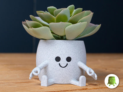 Cheeky Smiley Face Plant Pot
