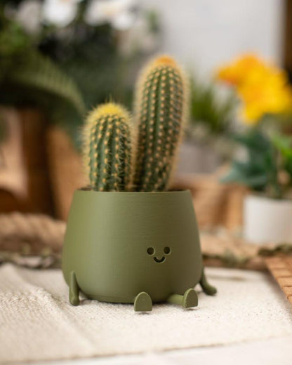 Cute Happy Face Pot Planter