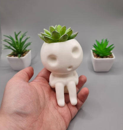 Sitting Kodama Studio Ghibli Planter