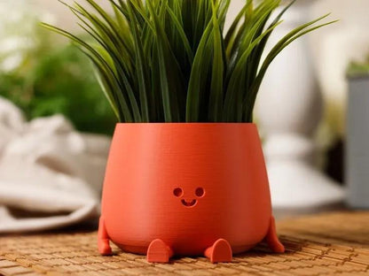 Cute Happy Face Pot Planter