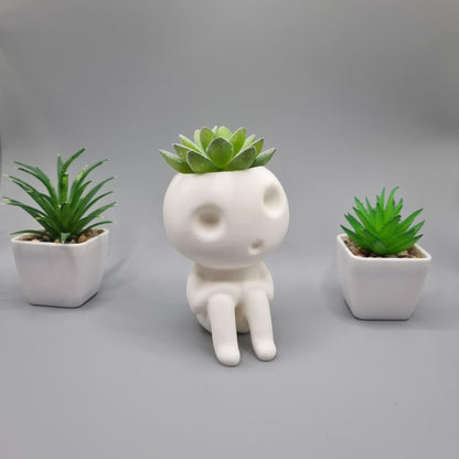 Sitting Kodama Studio Ghibli Planter