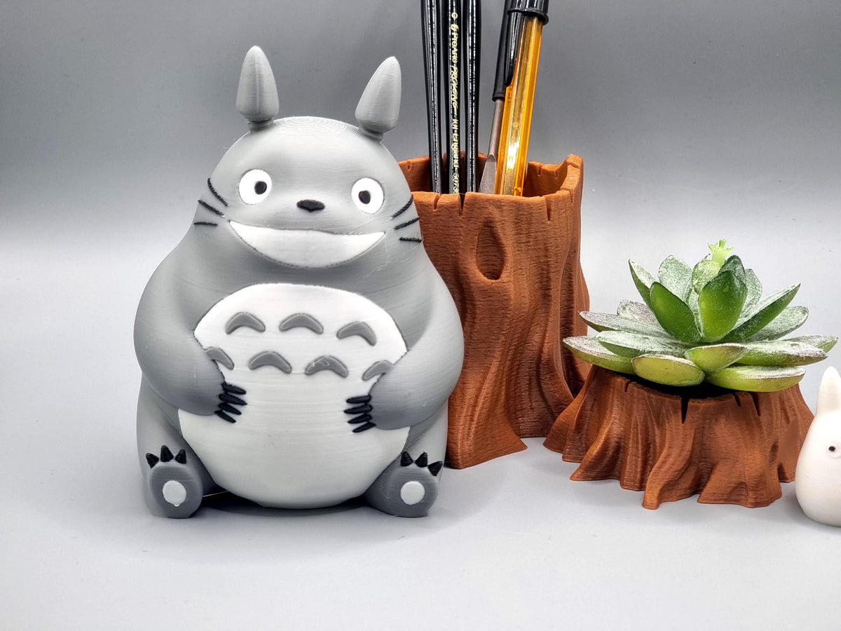 Spirit of the Forest Plant Pot & Pen Holder Set | Succulent Planter | Cute Geek Desk Decor | Eco-Friendly Vase for Home or Office