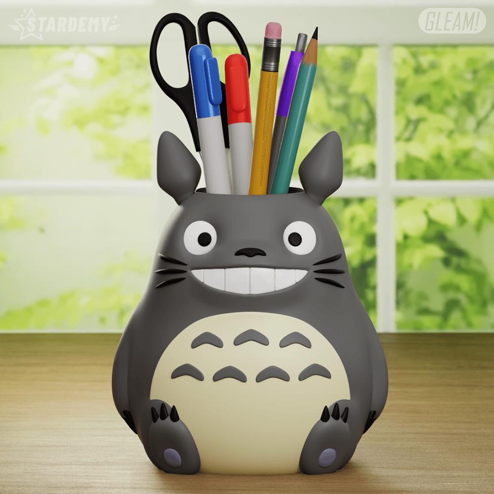 Totoro Planter - Cute Pen Holder, Anime Desk Container, Succulent Pot, Decoration Gift for Fans