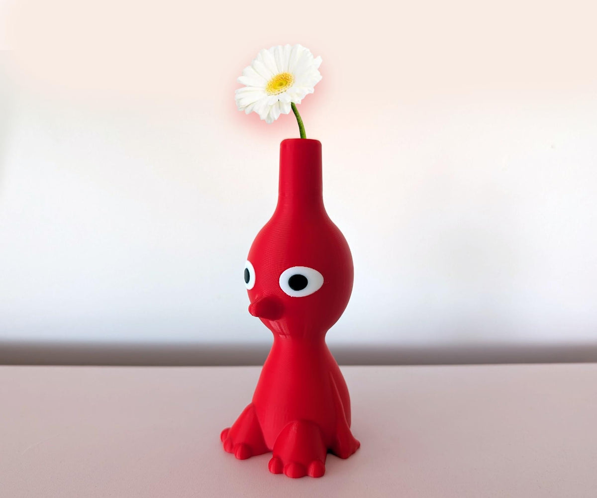 Pikmin Vase | Nintendo Inspired Planter | Cute Flower Holder | Gaming Room Decor | Gamer Gift | Geeky Home Decor | 3D Printed Vase