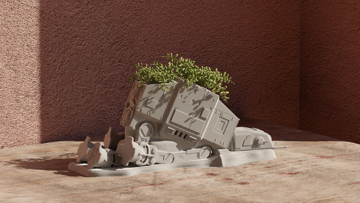 Star Wars AT-AT Planter - Perfect Gift for Star Wars Fans - Geeky Home Decor - Unique Pot Plant