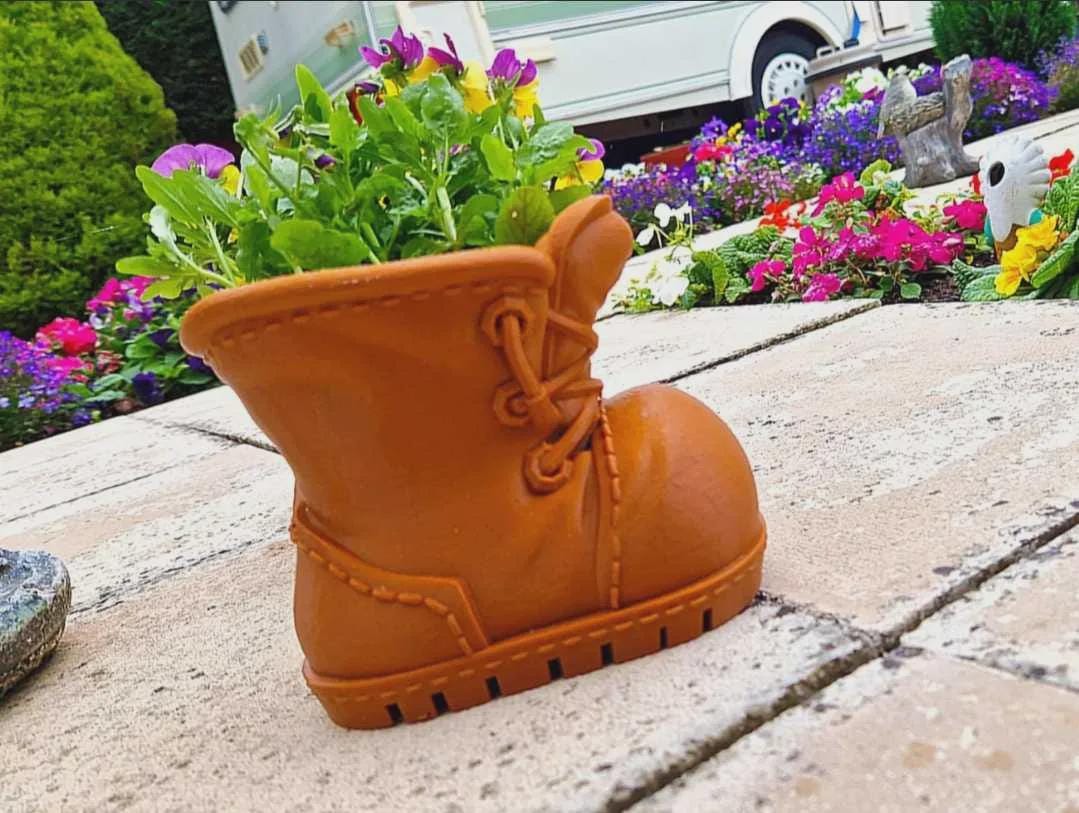 Wellington Boot Planter | 3D Printed Succulent Pot | Garden Decor