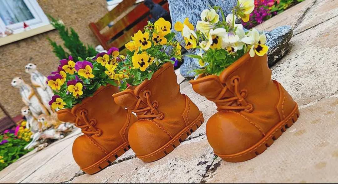 Wellington Boot Planter | 3D Printed Succulent Pot | Garden Decor