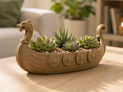Viking Longship Planter