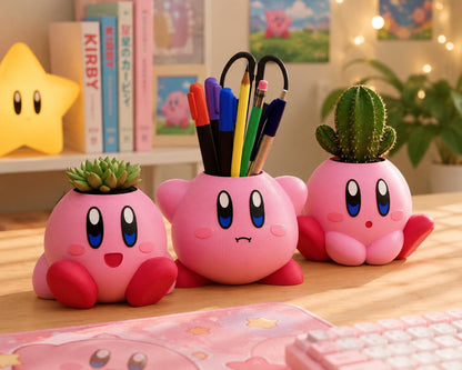 Kirby Planter & Pen Holder