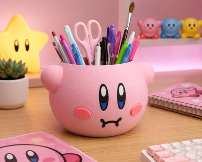 Pink Kirby Pen Holder & Planter