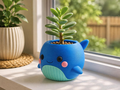 Chibi Whale Planter