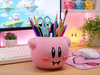 Pink Kirby Pen Holder & Planter