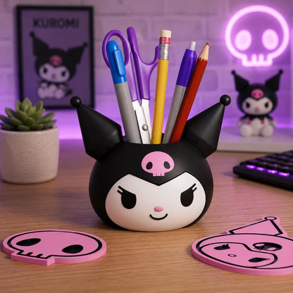 Kuromi Inspired Pen Holder Planter