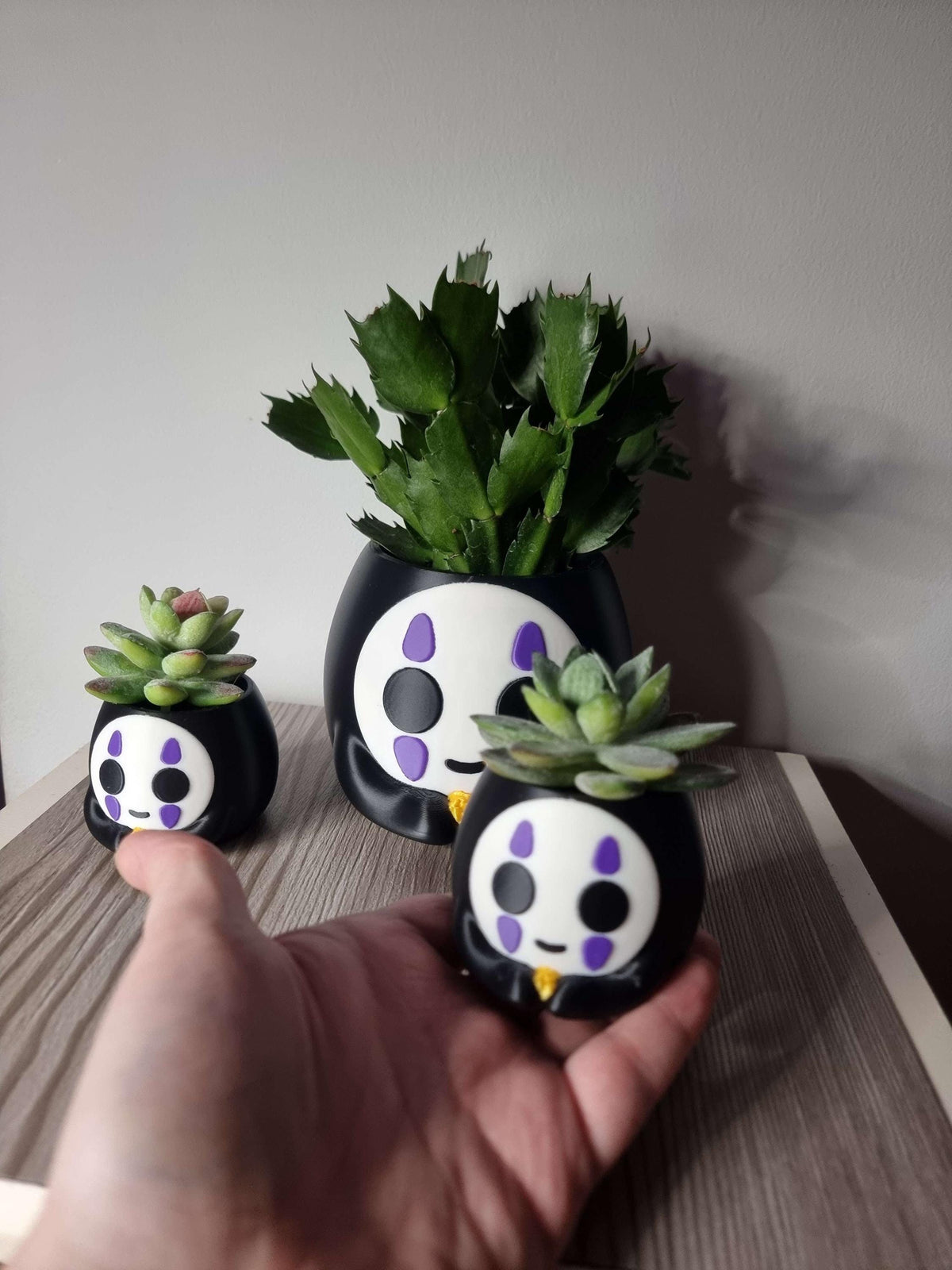 No Face Plant Pot | Spirited Away Inspired Planter | Studio Ghibli Decor | Anime Plant Pot | Succulent Planter | Ghibli Gift