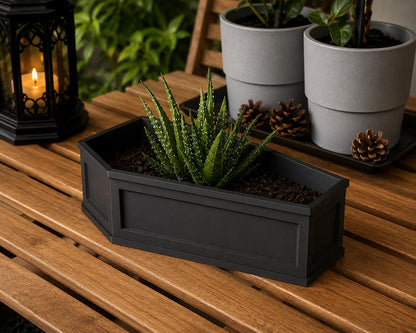 Coffin Planter with Drainage Tray