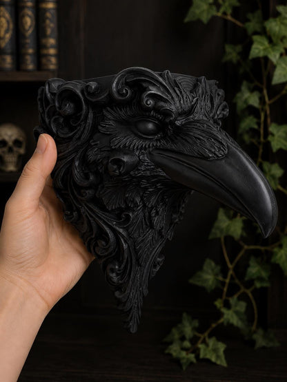 Gothic Raven Wall Planter