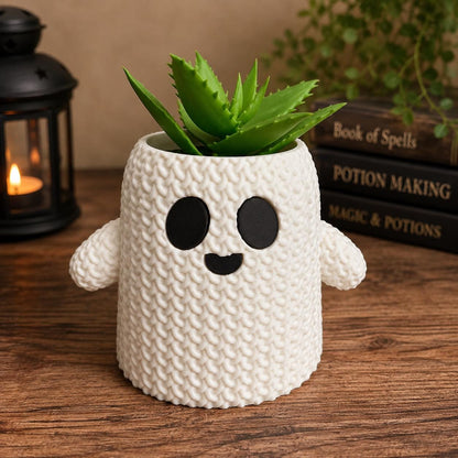 Cute Ghost Planter & Pencil Holder
