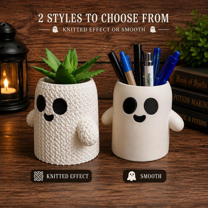Cute Ghost Planter & Pencil Holder