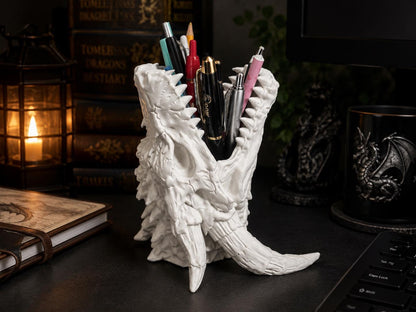 Dragon Skull Pen Holder