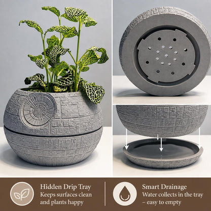 Death Star Plant Pot