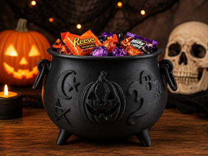 Halloween Cauldron Candy Bowl