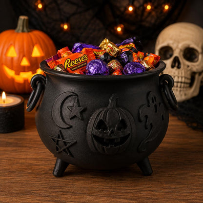 Halloween Cauldron Candy Bowl